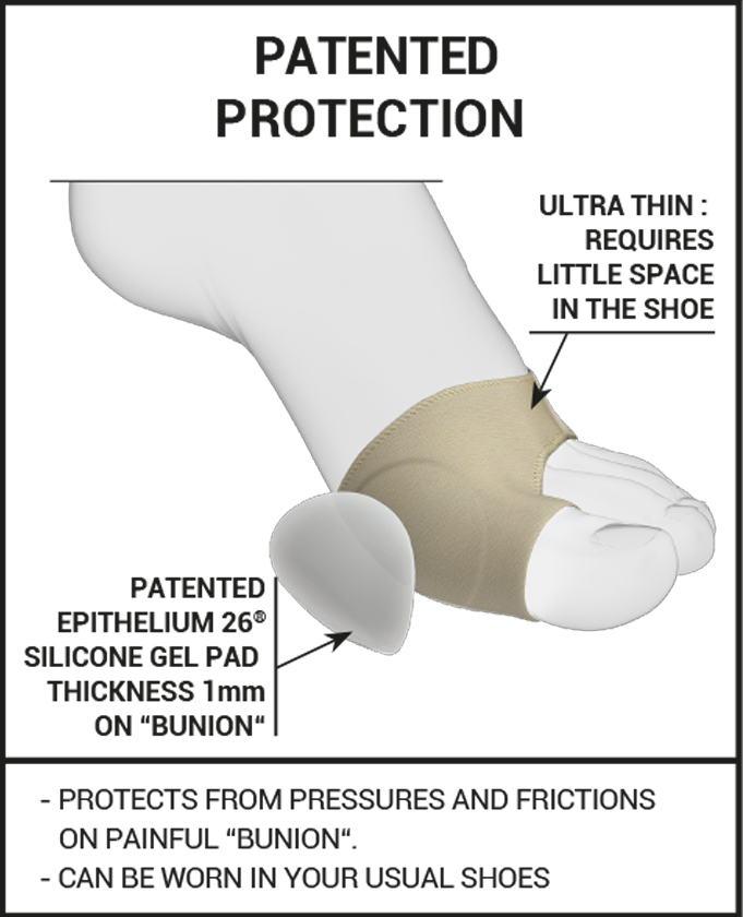 Gel bunion protector comfortable bunion pads Epitact
