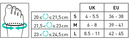 size flexible bunion corrector